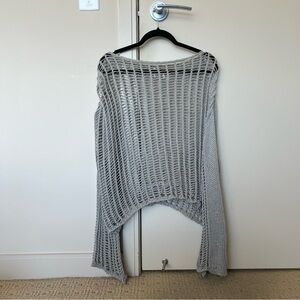 Princess Polly Gray Open-Knit sweater